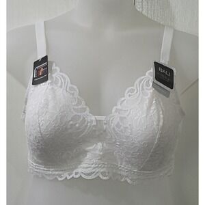 NWT Bali Beautifully YOU XXL Lace Comfort White Wire Free Bra